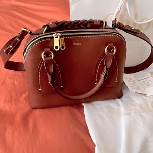 Medium Daria Leather Satchel by Chloe